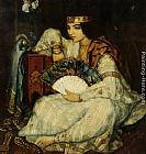 Lady with a Fan by Emile Bernard